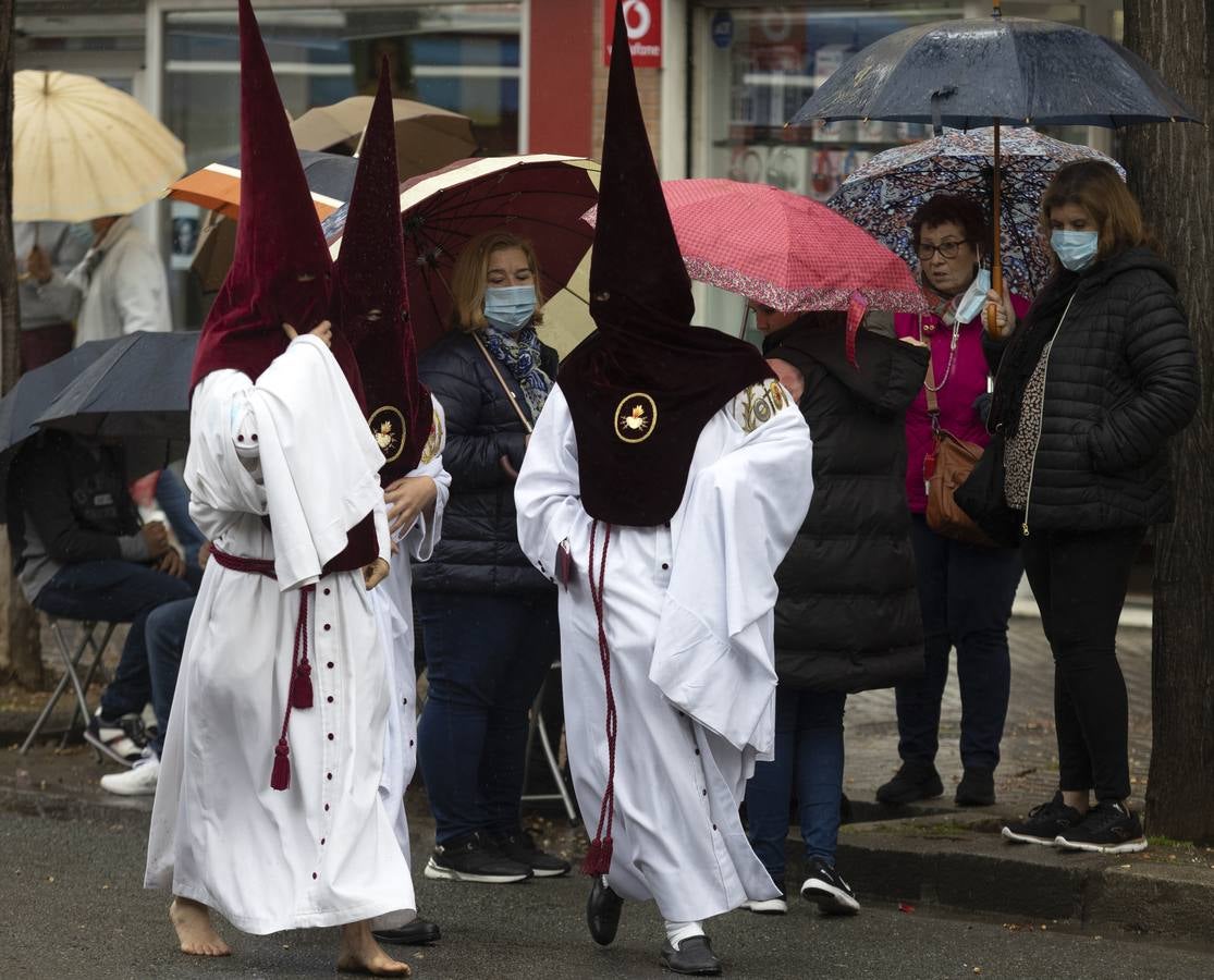La hermandad del Cerro del Águila suspende su estación de penitencia en este Martes Santo de 2022. MANUEL GÓMEZ