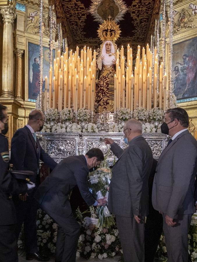 La hermandad del Cerro del Águila suspende su estación de penitencia en este Martes Santo de 2022. MANUEL GÓMEZ