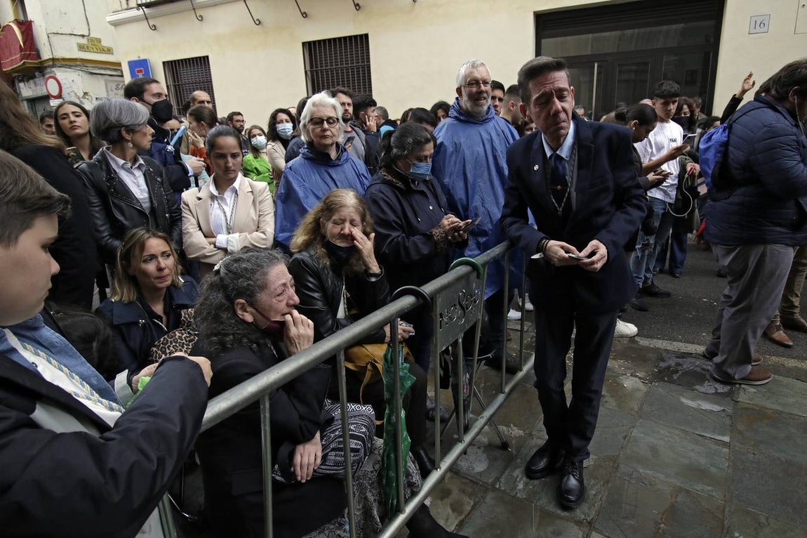 La hermandad de San Esteban suspende su estación de penitencia en el Martes Santo de 2022. JUAN FLORES