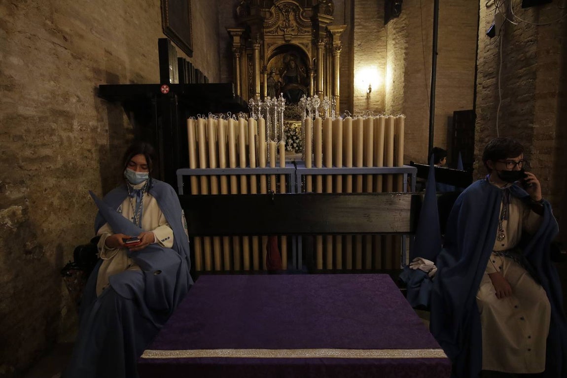 La hermandad de San Esteban suspende su estación de penitencia en el Martes Santo de 2022. JUAN FLORES