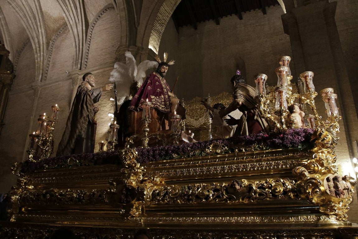 La hermandad de San Esteban suspende su estación de penitencia en el Martes Santo de 2022. JUAN FLORES