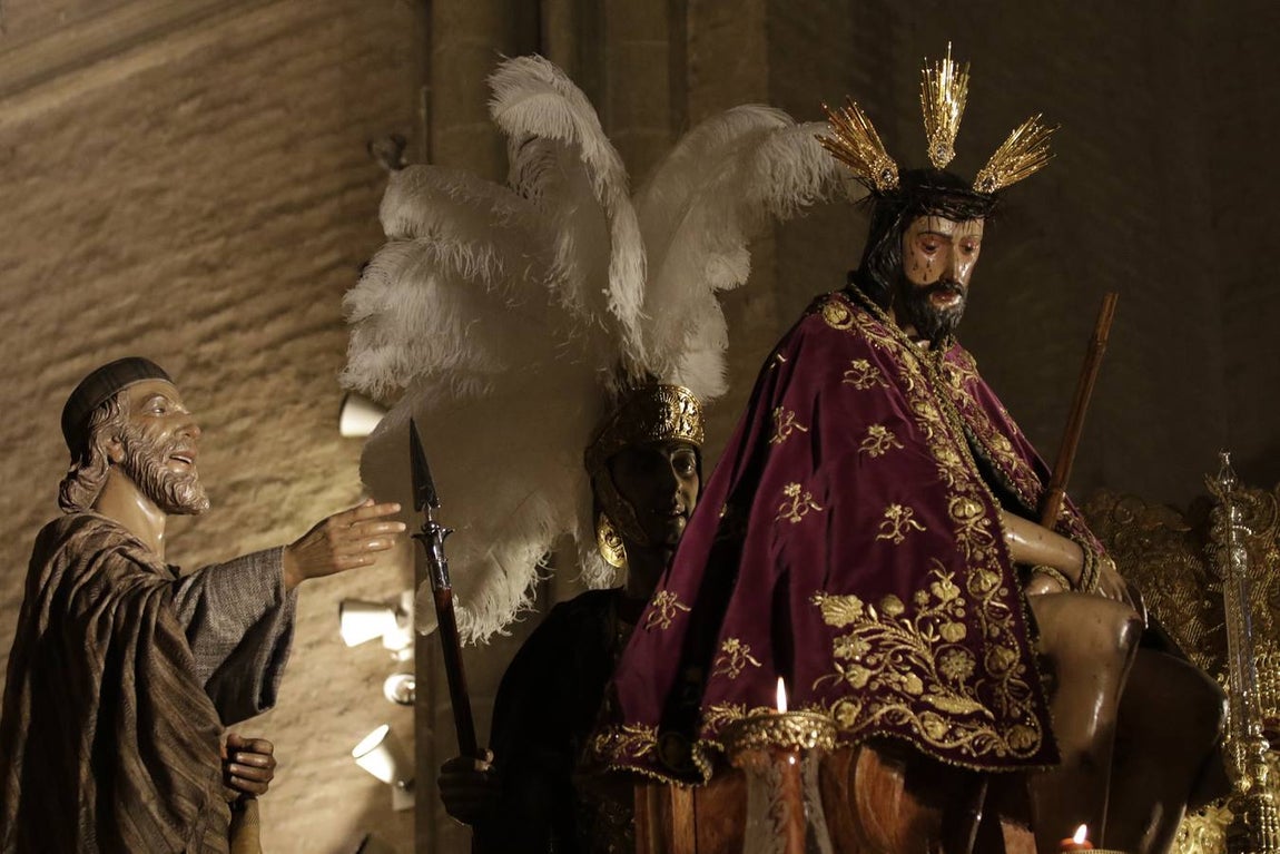 La hermandad de San Esteban suspende su estación de penitencia en el Martes Santo de 2022. JUAN FLORES