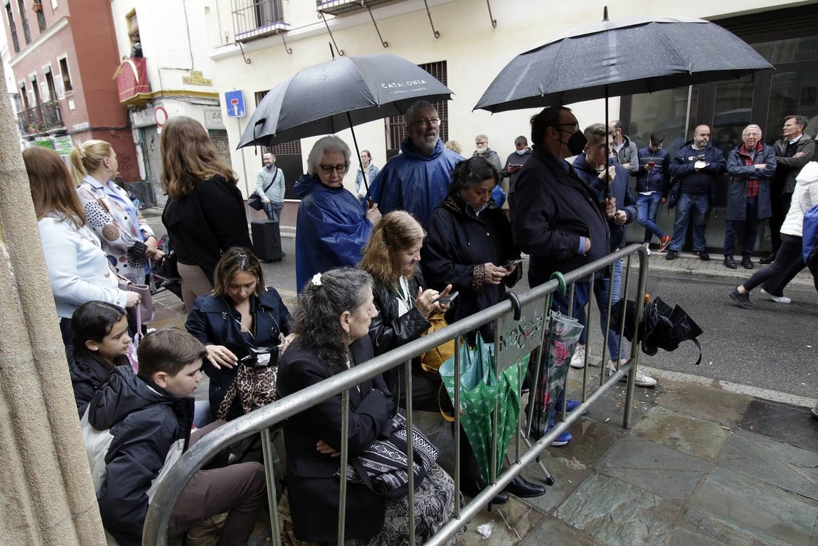 La hermandad de San Esteban suspende su estación de penitencia en el Martes Santo de 2022. JUAN FLORES