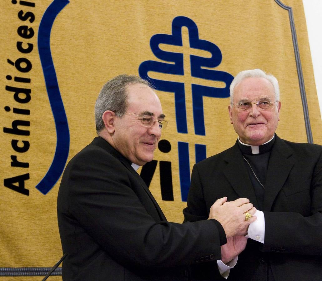 El cardenal le da el relevo a Monseñor Asenjo en el Palacio Arzobispal. KAKO RANGEL