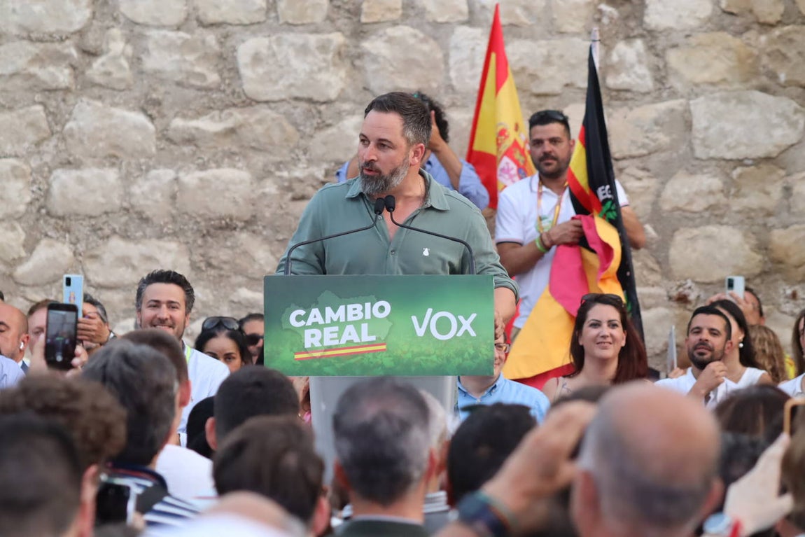 El mitin de Vox en Lucena, en imágenes
