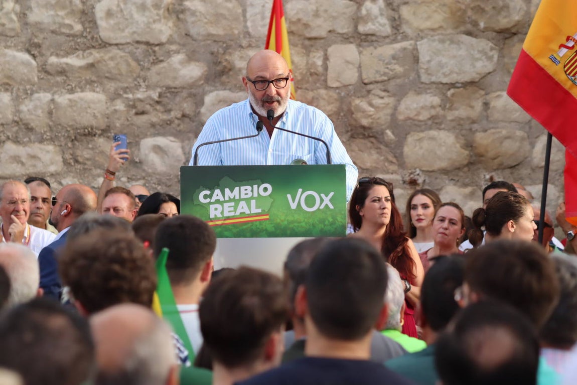 El mitin de Vox en Lucena, en imágenes
