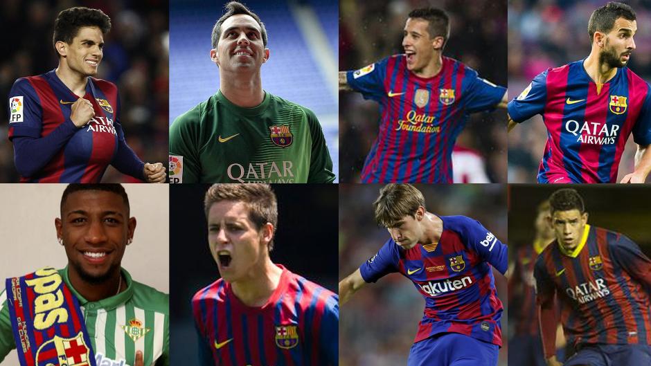 El Barcelona, punto en común de ocho béticos