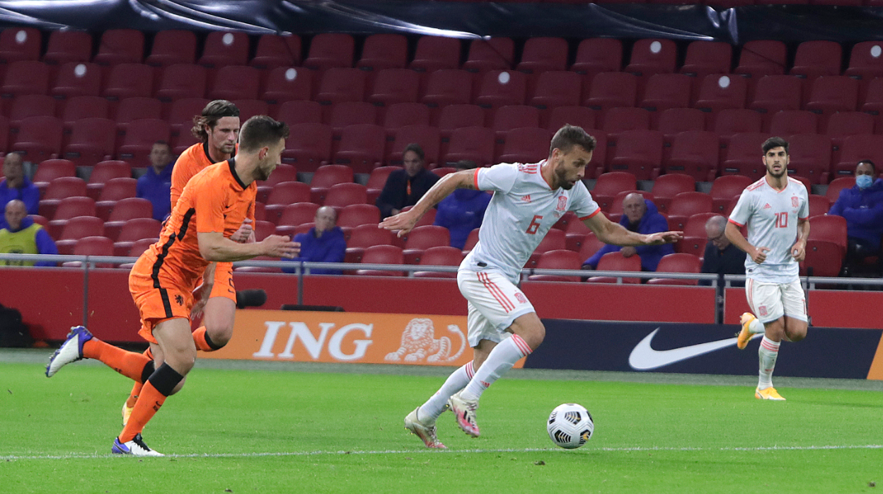 Sergio Canales, durante el Holanda - España en el que fue autor de un gol