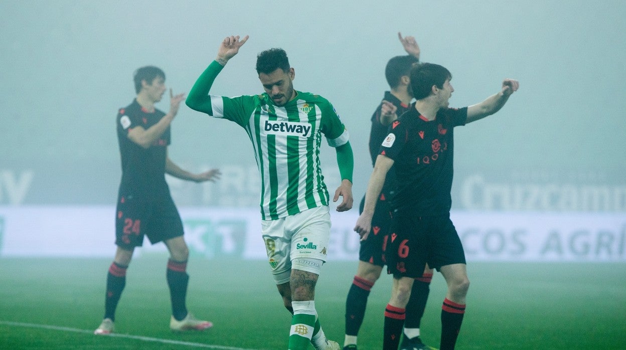 Sanabria, durante el Real Betis-Real Sociedad de la Copa del Rey