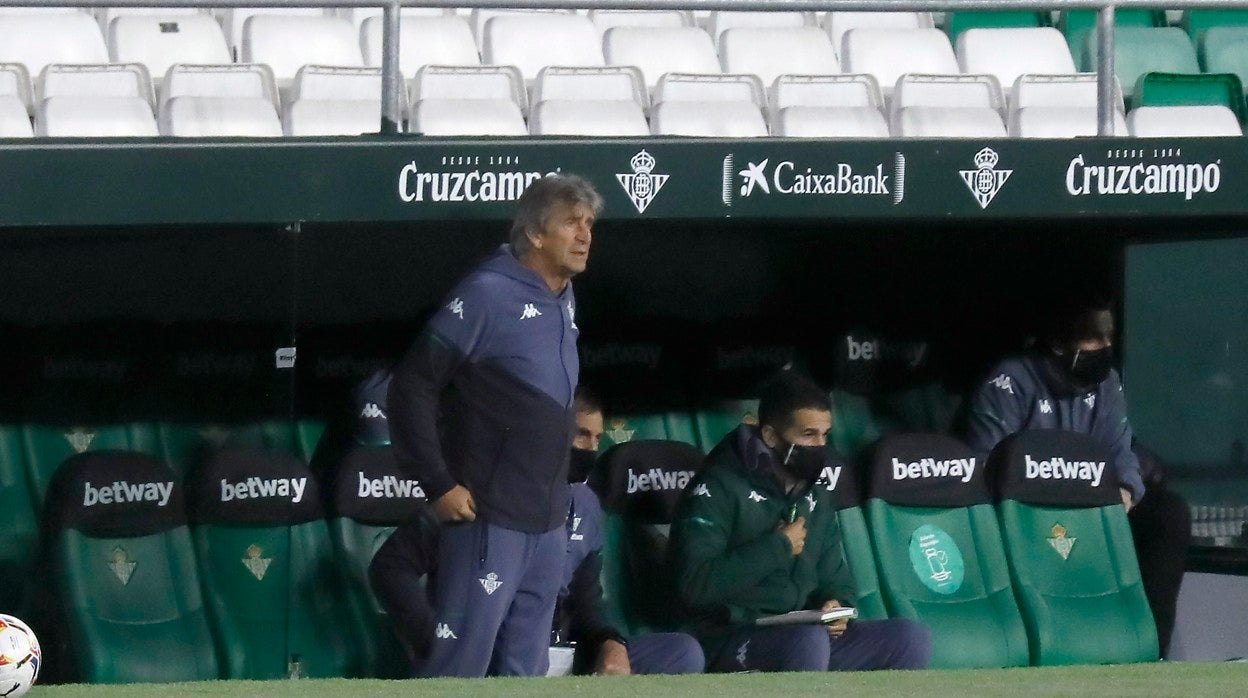Pellegrini, durante el Betis-Levante disputado el pasado 19 de marzo