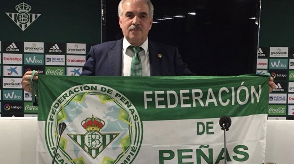 Juan de Dios Álvarez, presidente de la Federación de Peñas del Real Betis
