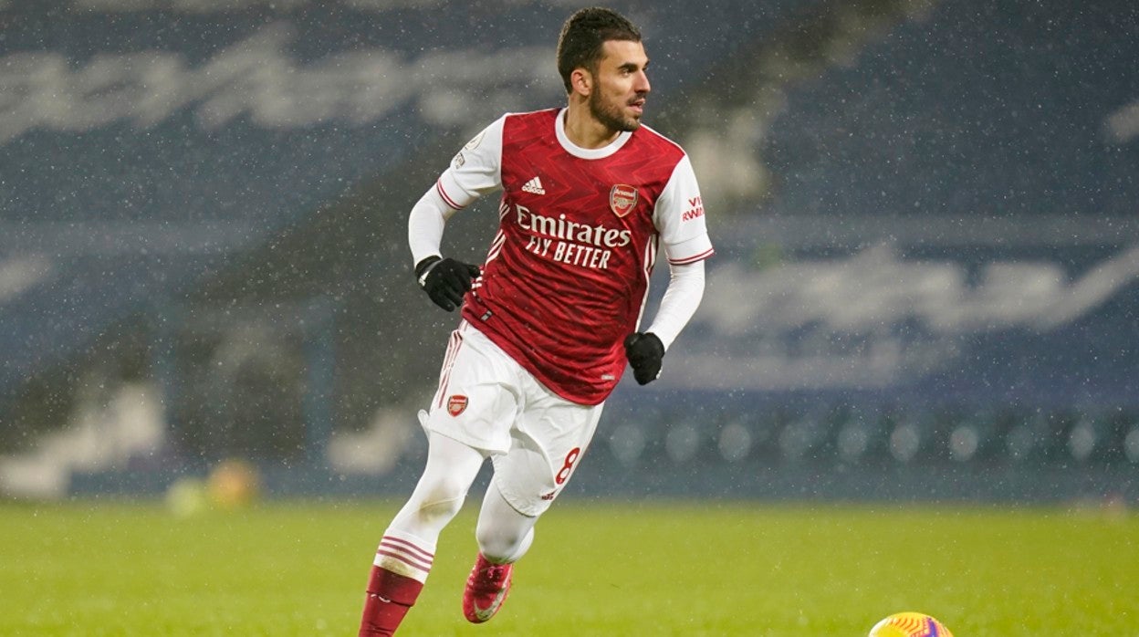 Dani Ceballos, en un partido con el Arsenal