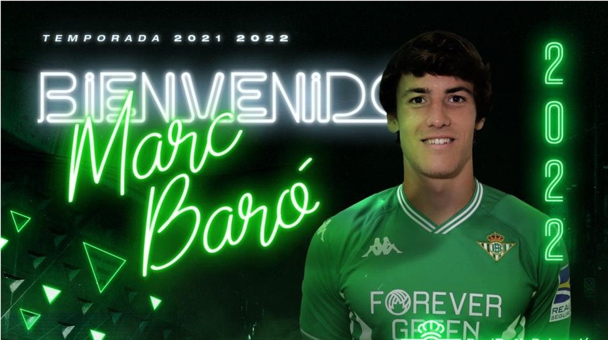 El Betis hace oficial el fichaje de Marc Baró para el filial