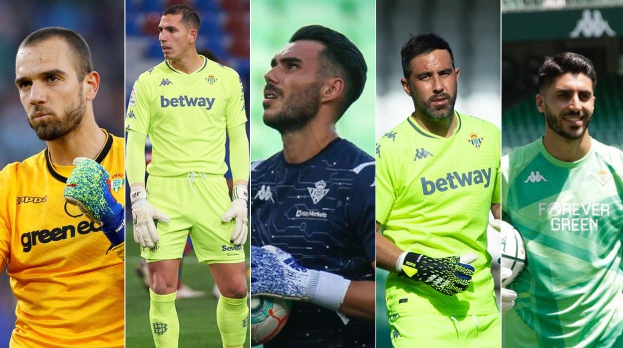 Pau López, Joel Robles, Dani Martín, Claudio Bravo y Rui Silva, los porteros que ha fichado el Betis en las últimas cuatro temporadas