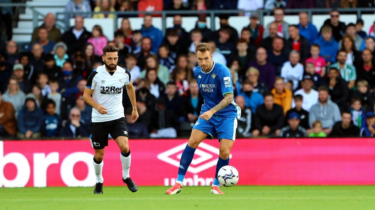 Loren, durante el amistoso frente al Derby County