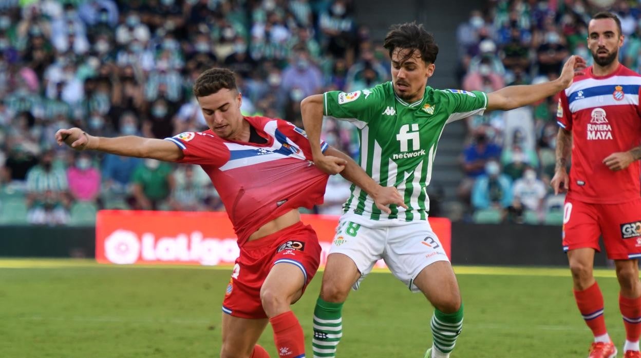 Rodri, en un lance del partido ante el Espanyol