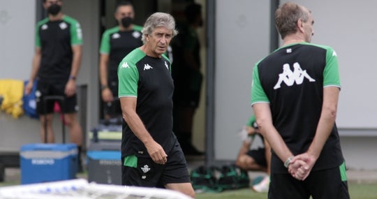 Pellegrini, durante un entrenamiento