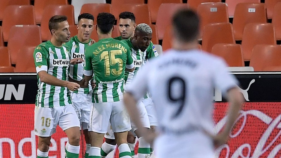 El Betis - Valencia se jugará el miércoles 27 de octubre, a las 20 horas