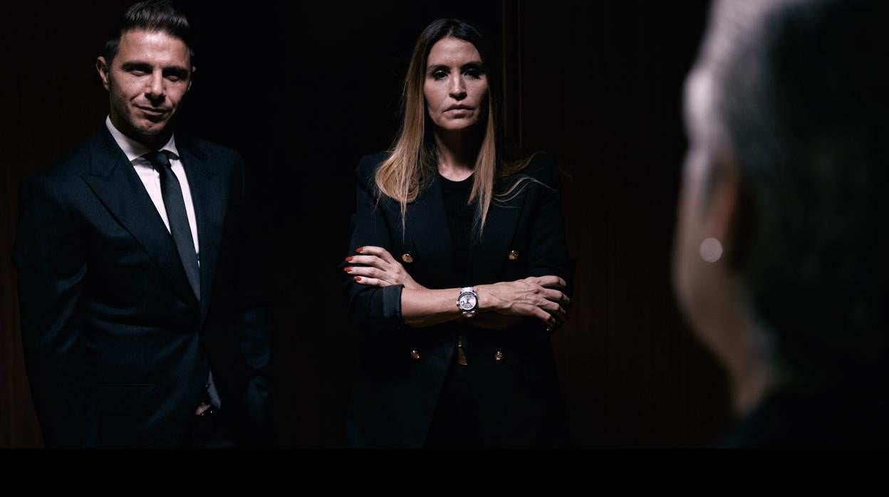 Joaquín y su mujer, Susana, durante el anuncio de Concesur