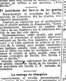 Recorte del ABC de sevilla del 4 de abril de 1946