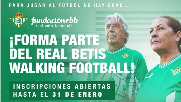 La Fundación Real Betis Balompié pone en marcha el Real Betis Walking Football, el equipo de fútbol andando para mayores de 50 años