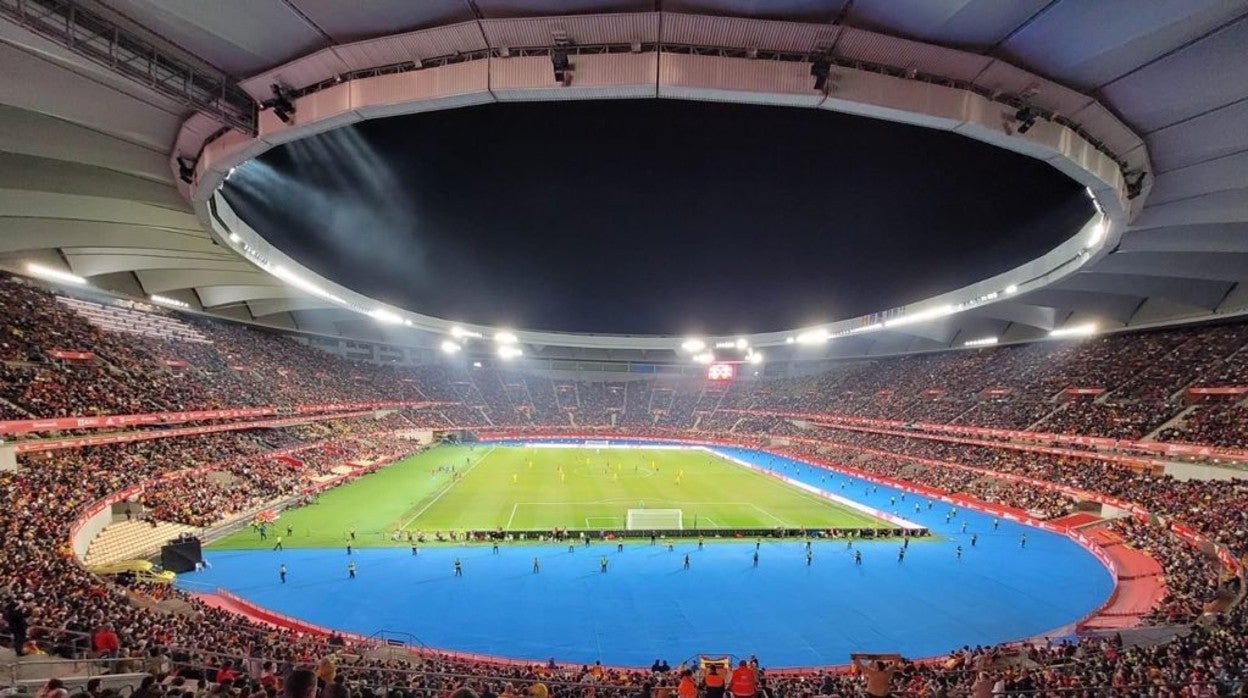 Imagen general del estadio de la Cartuja de Sevilla