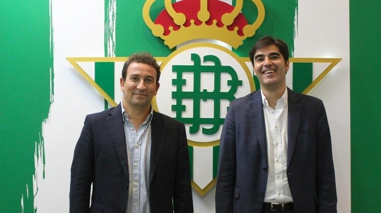 Ángel Haro y José Miguel López Catalán, presidente y vicepresidente del Real Betis respectivamente
