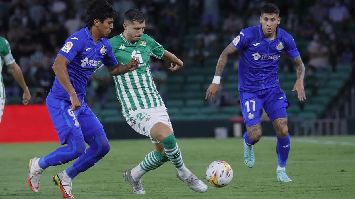 Un lance del Betis - Getafe de esta temporada en el Benito Villamarín
