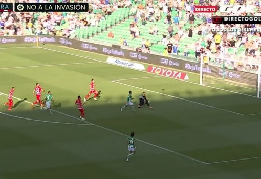 El gol de Juanmi que significó el 1-0 en el Betis - Granada