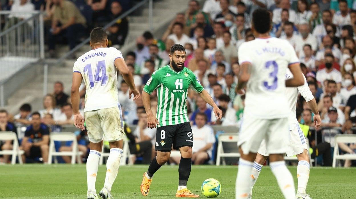 Fekir, durante el Real Madrid-Real Betis jugado hoy en el estadio Santiago Bernabéu