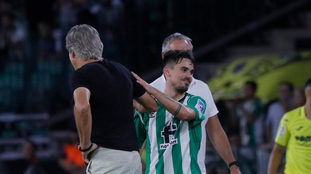 Rodri y Pellegrini, en el Betis-Villarreal del pasado domingo