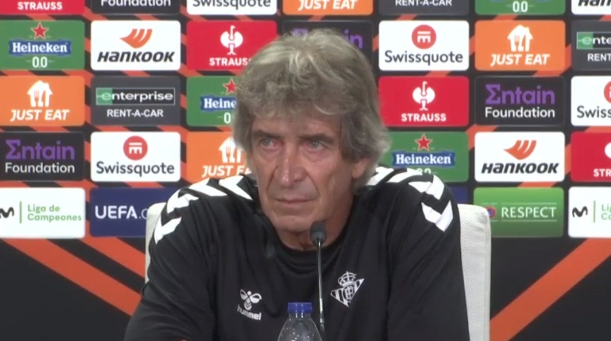 Manuel Pellegrini, entrenador del Real Betis