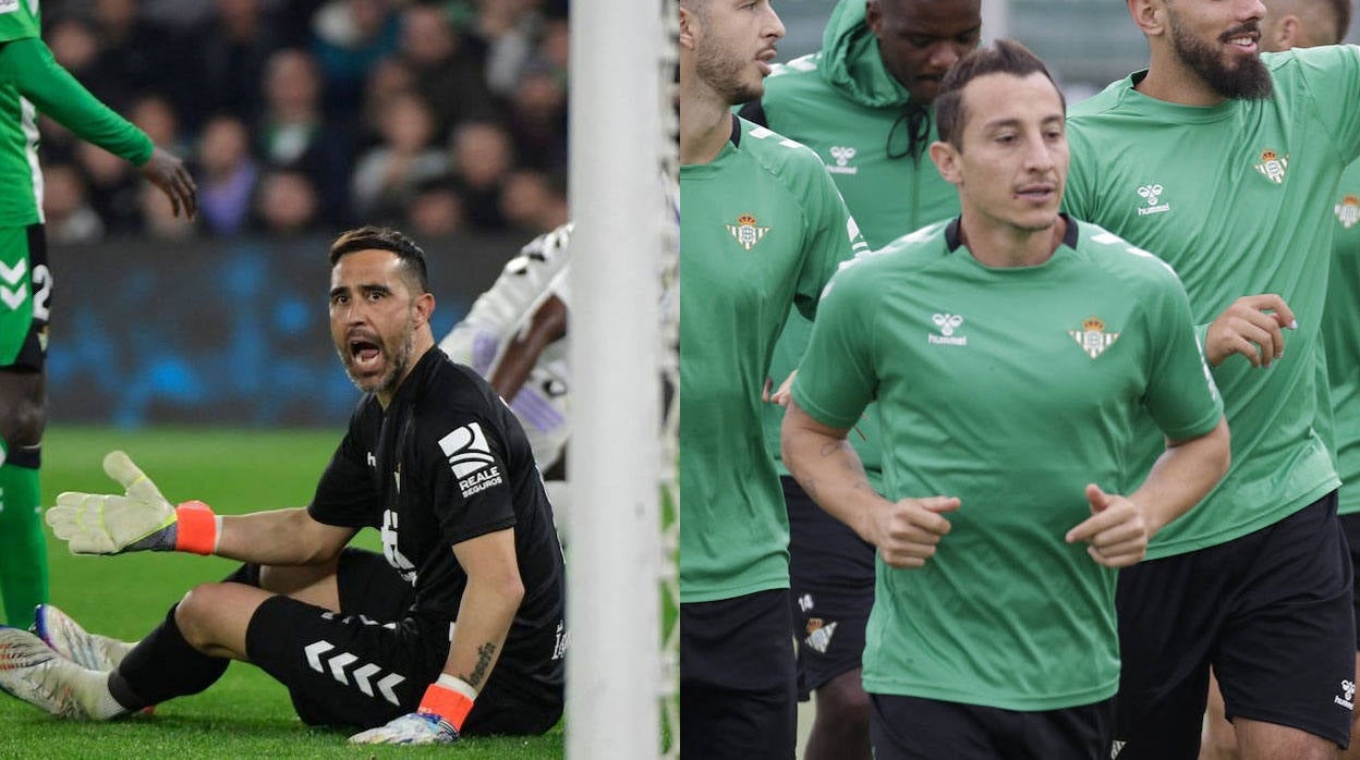 Claudio Bravo y Andrés Guardado, jugadores del Betis
