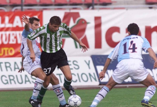 Joaquín, en el Compostela-Betis de septiembre de 2000