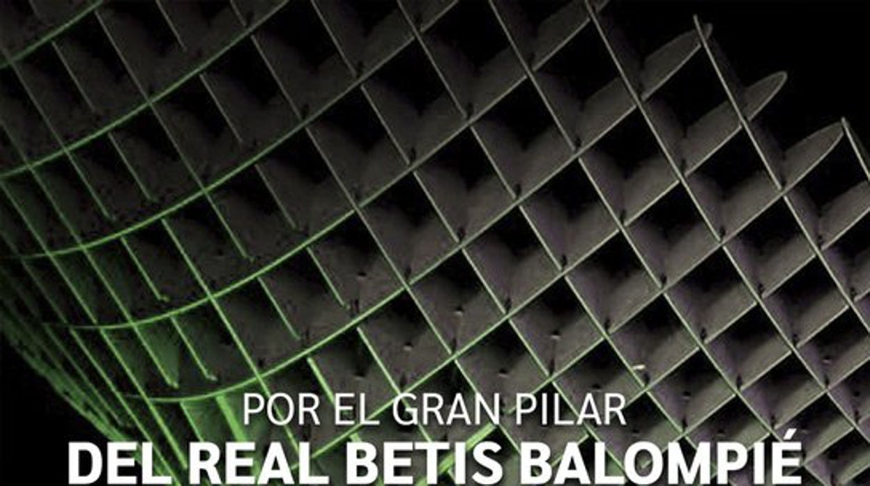 Color verde en las Setas de Sevilla por Joaquín, el gran pilar del Betis
