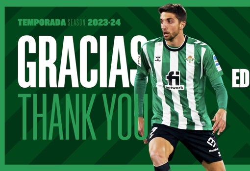 Mensaje del Betis tras anunciarse el fichaje de Edgar por el Almería