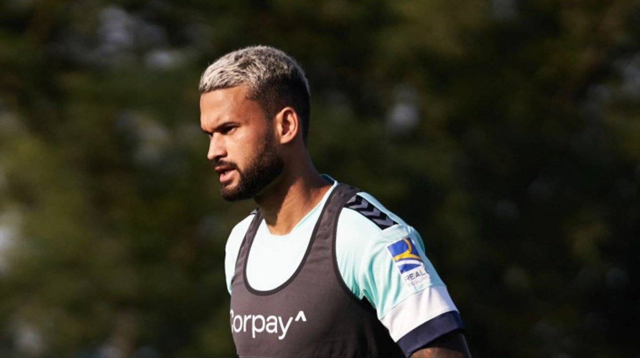 Willian José, en un entrenamiento de la pretemporada 23-24
