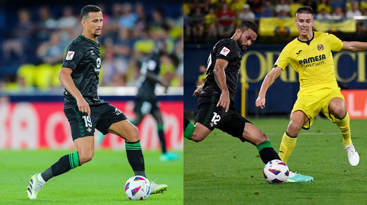 Luiz Felipe y Willian José, en sendos lances del Villarreal - Betis del pasado fin de semana