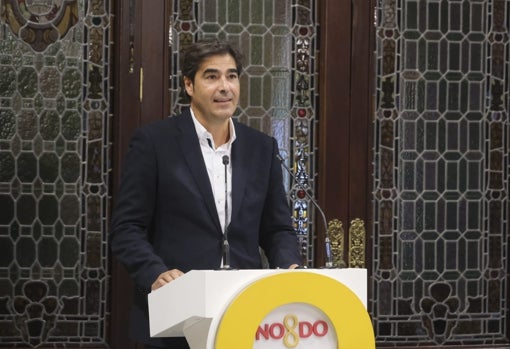 Ángel Haro, en el Ayuntamiento de Sevilla