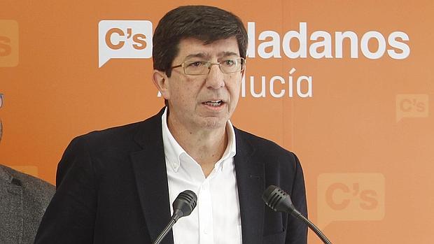 El líder de Ciudadanos en Andalucía, Juan Marín