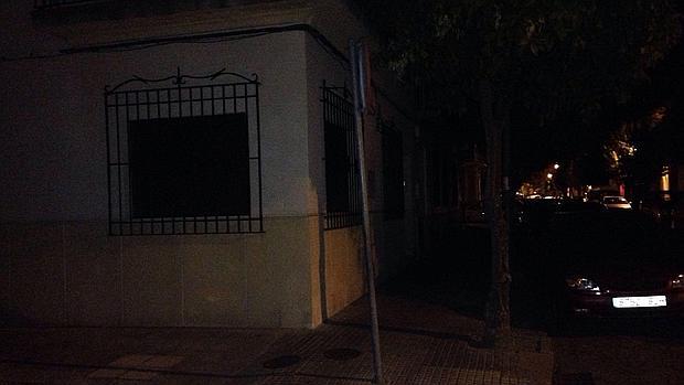 Una de las calles perjudicadas por la falta de alumbrado