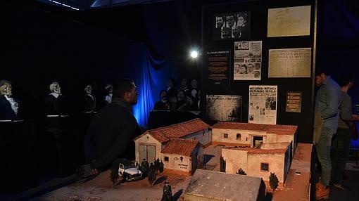 Maqueta del cortijo de los Galindos, donde se cometió un quíntuple asesinato