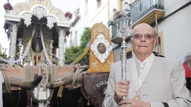 Francisco Rodríguez, en la salida del Rocío