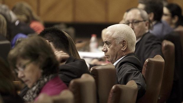 Luciano Alonso, en su escaño del Parlamento andaluz, el pasado 28 de abril