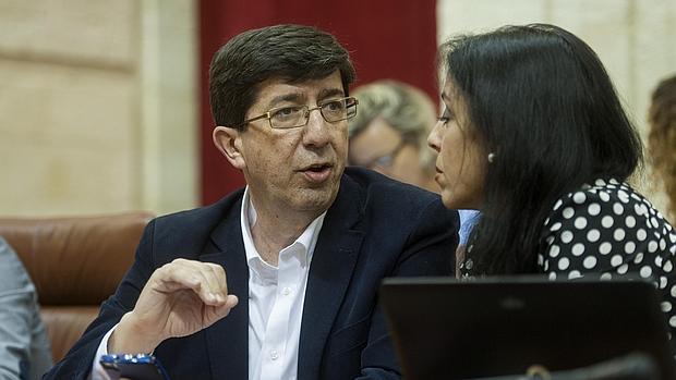 Juan Marín en el Parlamento de Andalucía
