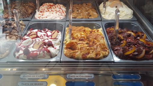 En el mostrador de la Cremeria Di Vaniglia todos los sabores son apetecibles