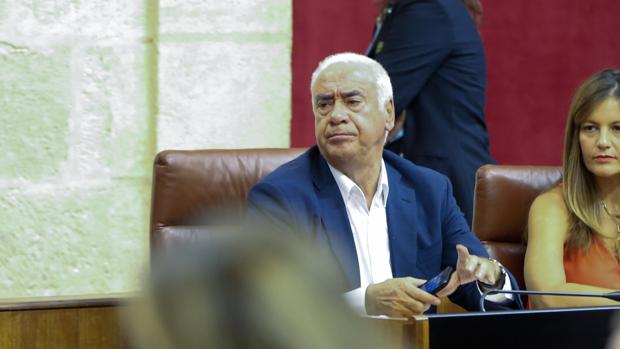 Luciano Alonso, en el Parlamento el miércoles