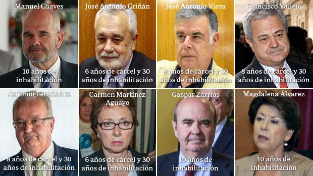 Un cuarto de siglo de Gobierno andaluz en el banquillo de los acusados