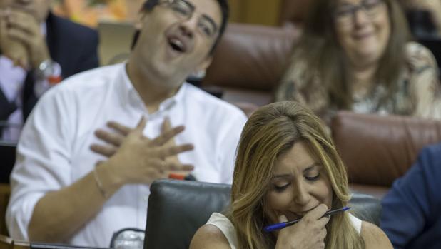 La presidenta de la Junta este jueves en el Parlamento