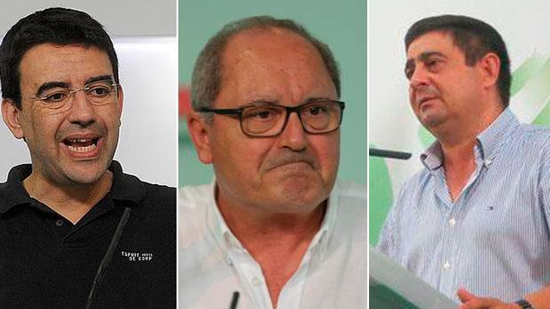 Mario Jiménez, Juan Cornejo y Francisco Reyes